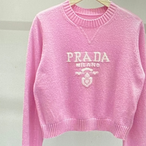 Prada Pink Crew Neck Sweater - Picture 2 of 6